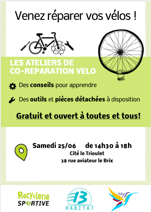 Atelier de co réparation de vélos